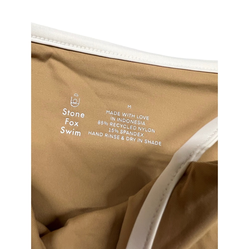 Stone Fox Swim x Free People Echo Bottom Tannin High Cut Bikini Medium NEW - Picture 3 of 4